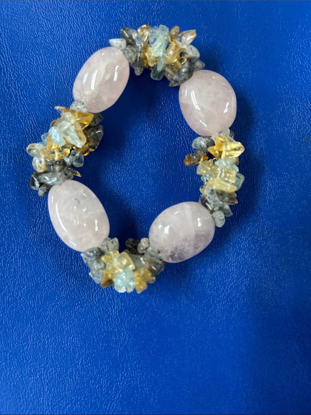 Rose Quartz and Mixed Gemstone Stretch Bracelet - Women Jewelry